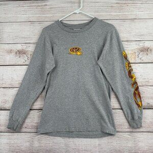 Vintage Hawaiian‎ Island Creations HIC Long Sleeve T-Shirt Adult Size Small Gray
